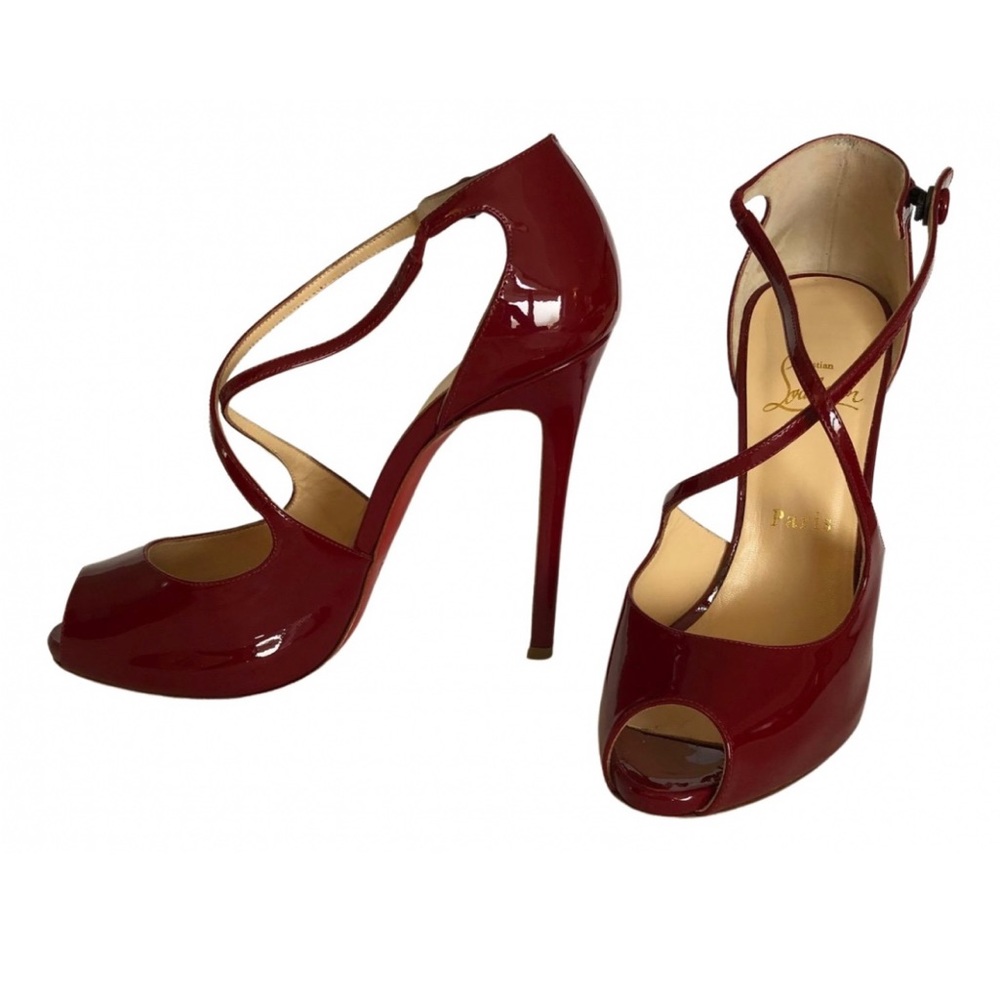 Christian Louboutin peep toe heels size 39
